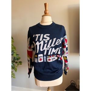NWOT Miller Lite Christmas Sweater